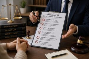 Restrictions for Use of a Power of Attorney